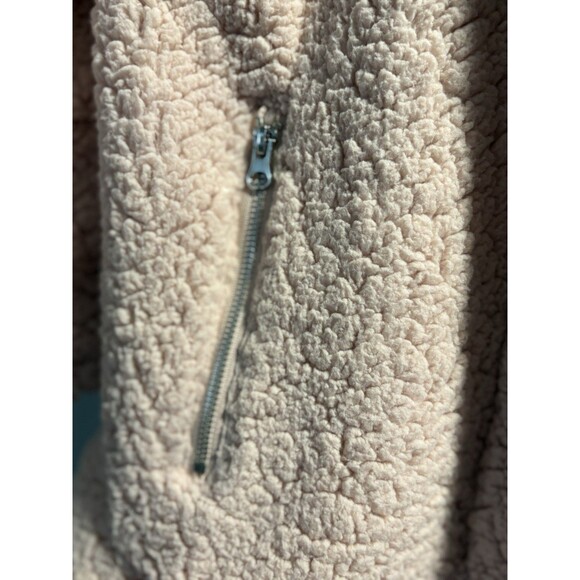 C&C California Medium Sherpa Fleece Jacket Pink Soft Teddy Snap Zip Front Coat - Picture 2 of 6